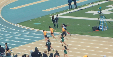 Girls 100m, Reverse Direction, Sac State High School Track and Field Classic, 2018