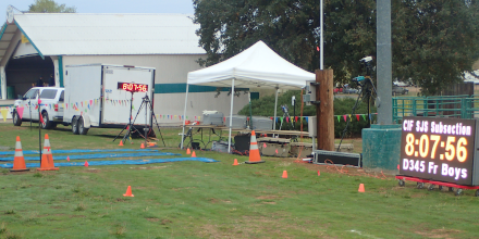 Finish Line at the Subsection Meet, Calaveras County Fairgrounds (Frogtown), 2021